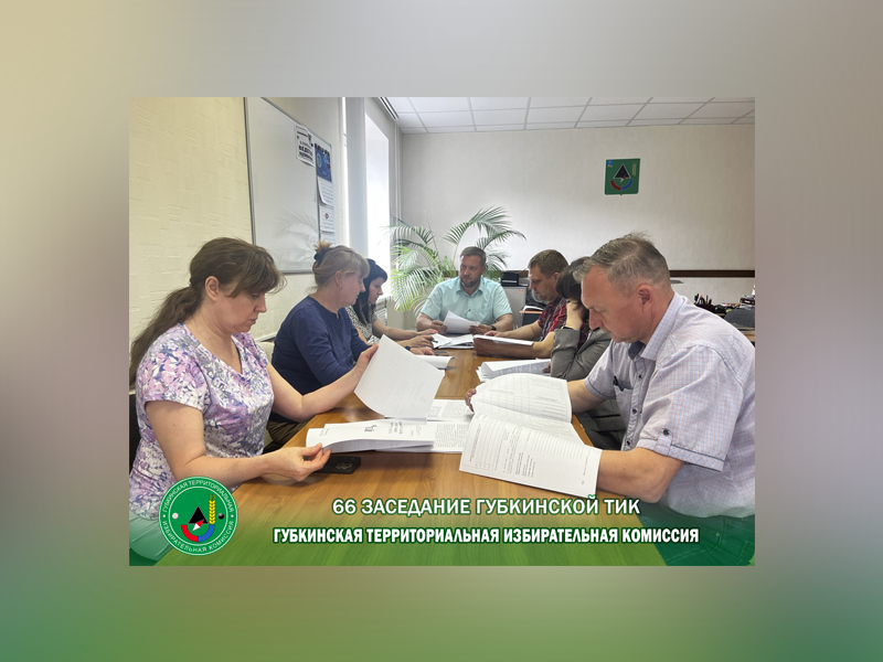 Состоялось 66 заседание Губкинской ТИК.