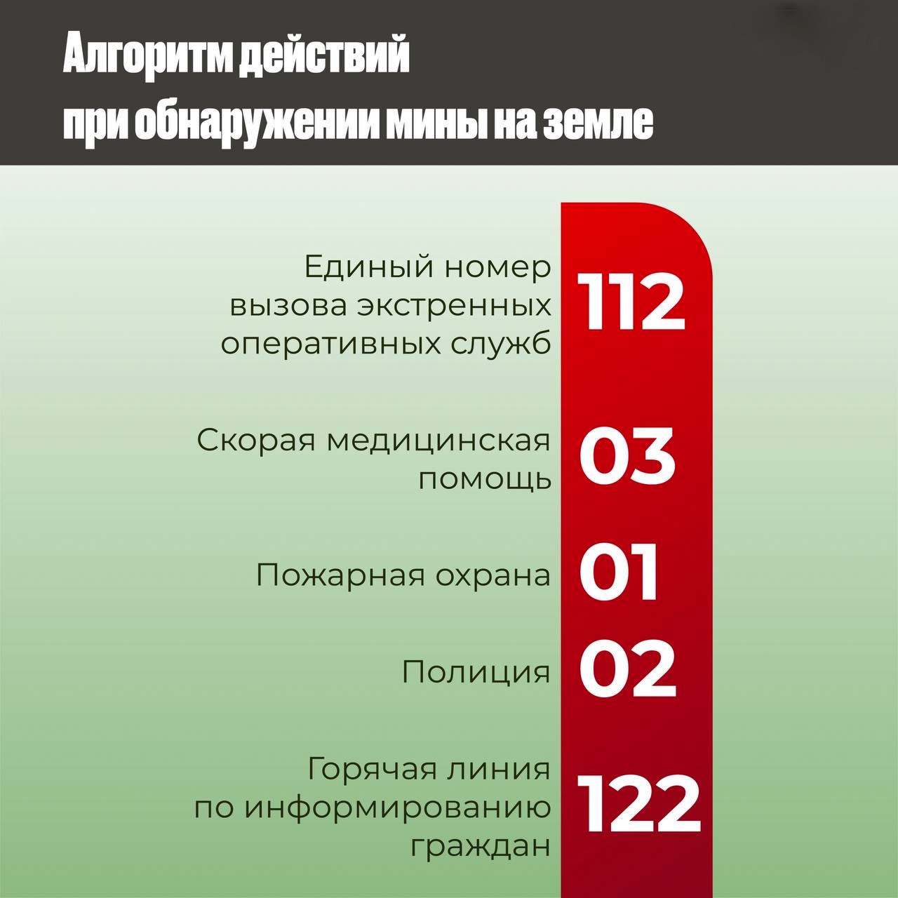 Порядок действий при обнаружении подозрительного предмета, который может оказаться взрывным устройством.