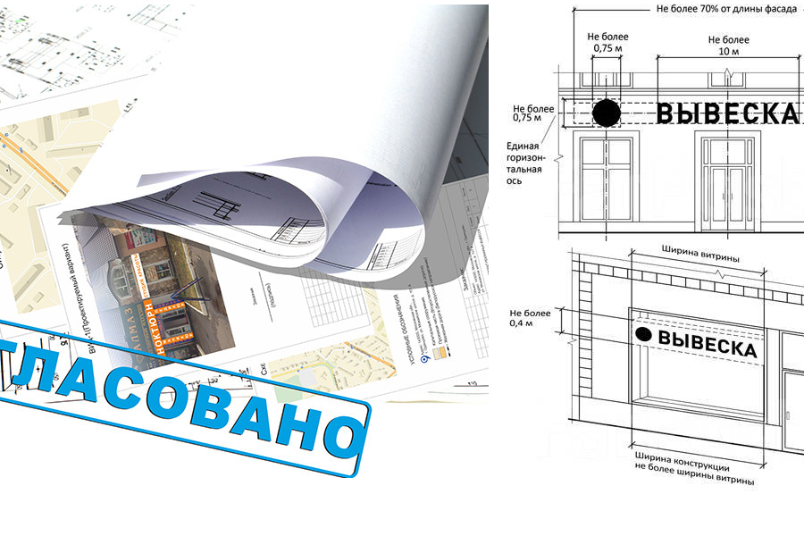 Порядок согласования проекта размещения информационных конструкций.