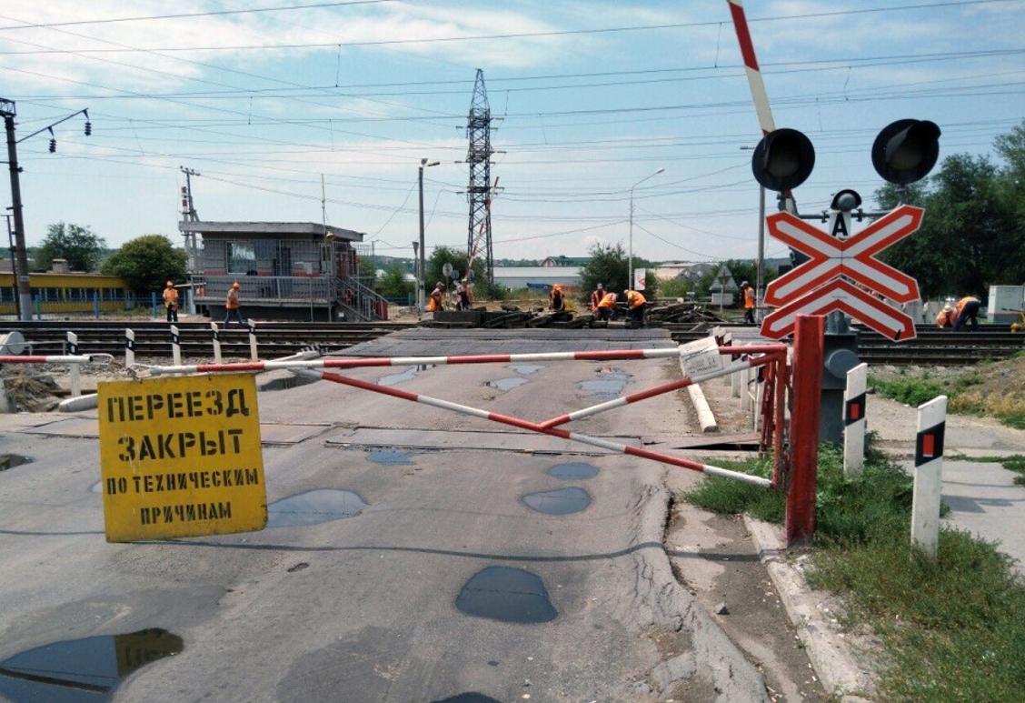 Закрытие переезда.